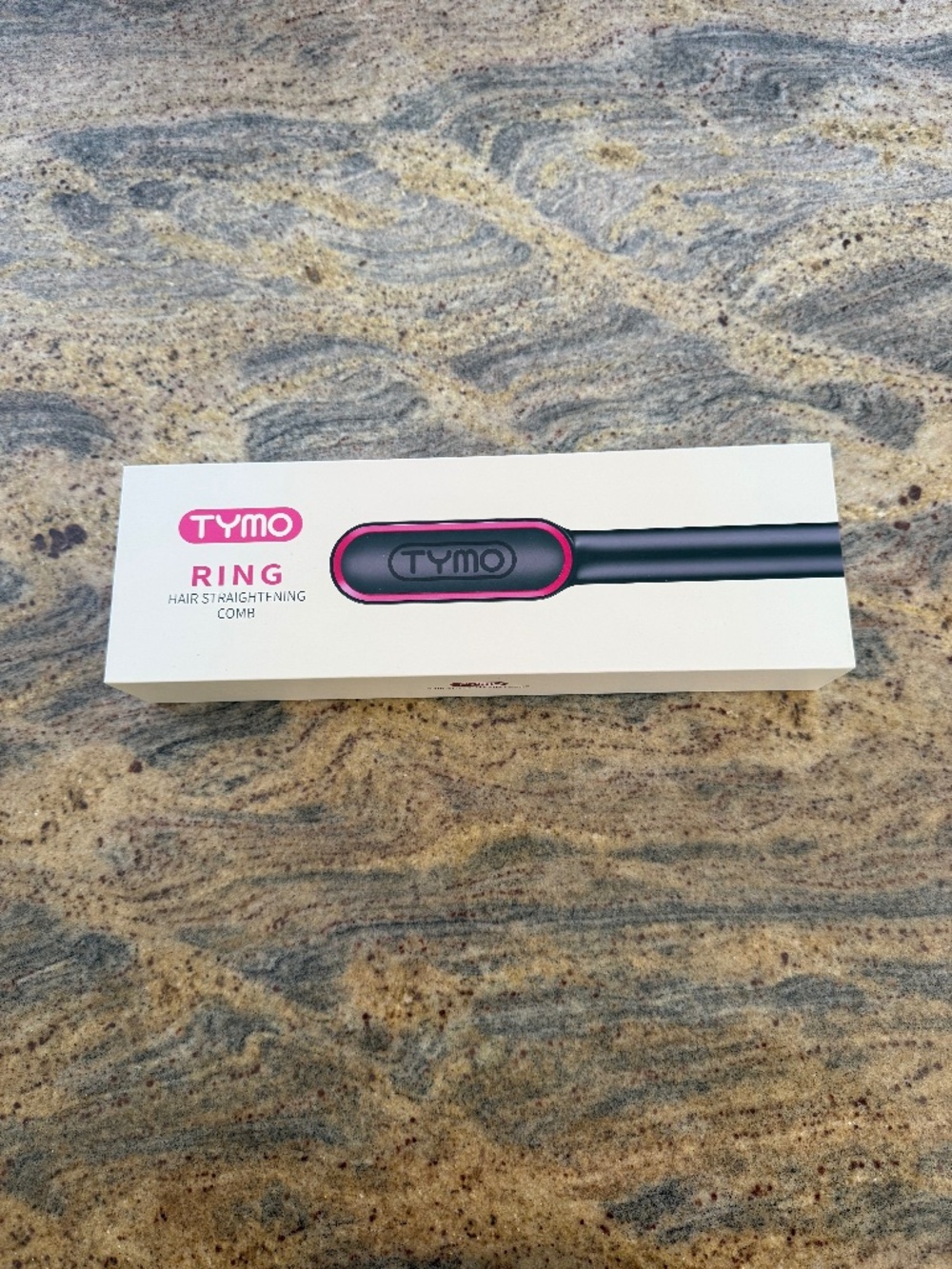 TYMO RING Hair Straightening Hot Comb / Brush Straightener NIB